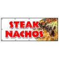 Signmission STEAK NACHOS BANNER SIGN snack melted mexican chili tacos tex mex food B-120 Steak Nachos